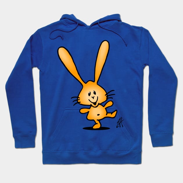 Dancing bunny Hoodie by Cardvibes